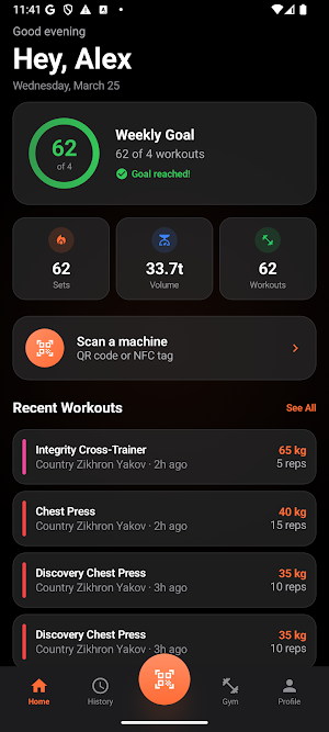 Liftd - Gym Workout Tracker Screenshot 0