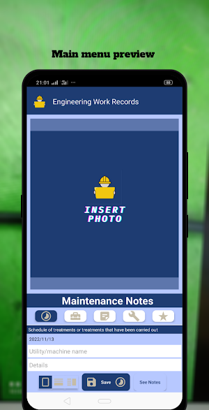 Engineering Work Records Screenshot 2
