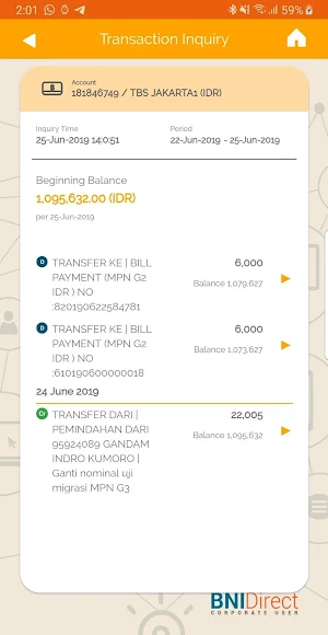 BNIDirect Mobile Screenshot 2