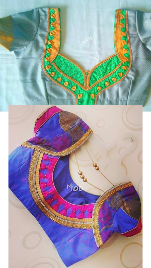 Blouse Tailoring Neck Designs Screenshot 3