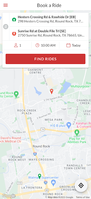 Round Rock Rides Screenshot 2