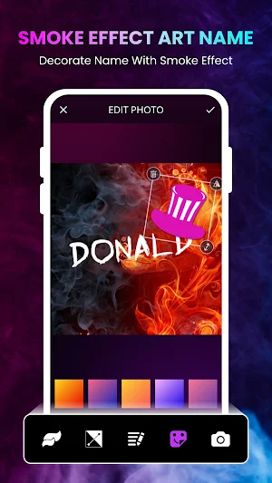 3 D Smoke Name Art Maker Screenshot 3