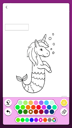 Mermaid & Unicorn Coloring ART Screenshot 2