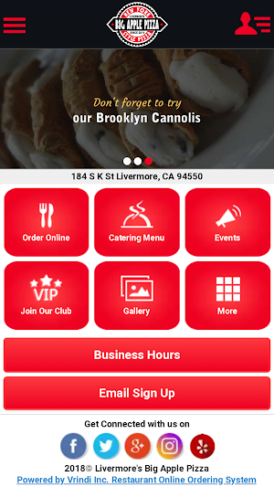 Livermores Big Apple Pizza Screenshot 0
