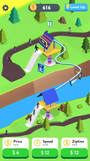 Idle Zipline Screenshot 3