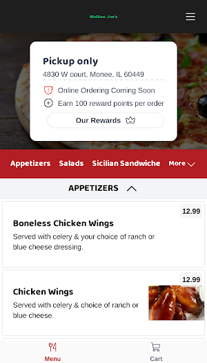 Sicilian Joe's Pizzas Screenshot 0