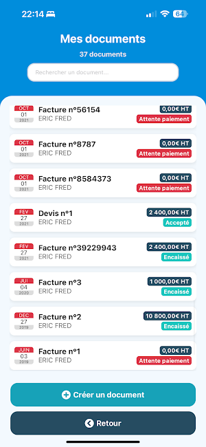 Kolirys, Facturation & Gestion Screenshot 3
