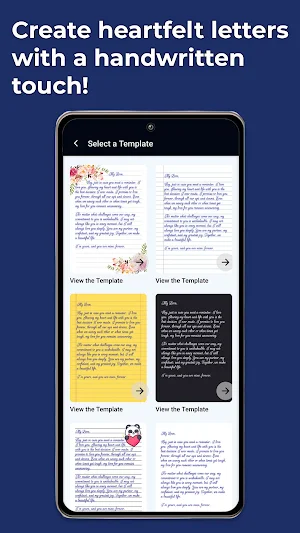 Handwritten Letters: Make Card Screenshot 1