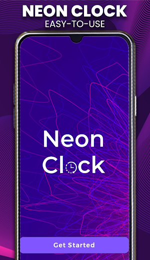 Neon Clock - Digital Watch Screenshot 1