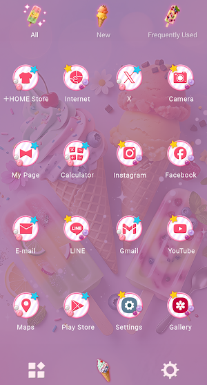 Sweet Gelato Theme +HOME Screenshot 2
