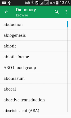 Biology Dictionary Offline Screenshot 0