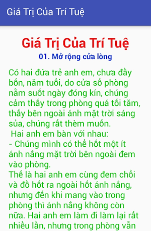 Giá Trị Của Trí Tuệ Screenshot 0