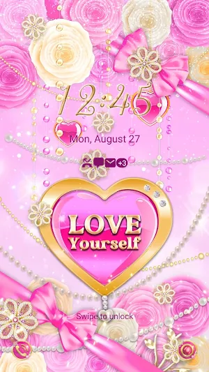 Pink Tiffany Love - Wallpaper Screenshot 1
