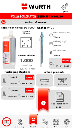 Chemical anchoring volume Screenshot 3