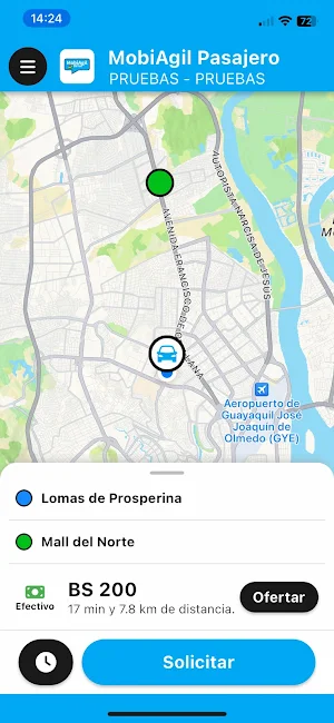 MobiAgil Pasajero Screenshot 0