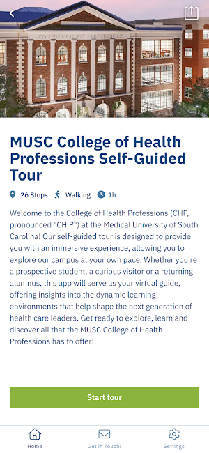 MUSC CHP Self-Guided Tour Screenshot 1