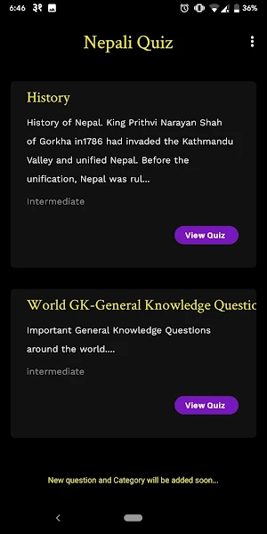 Nepali Quiz 2020 - नेपाली सामान्य ज्ञान Screenshot 2