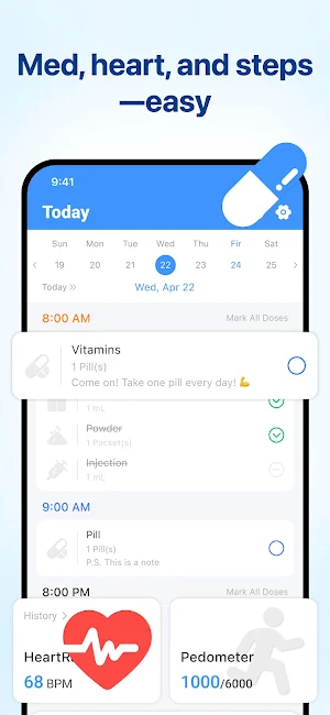 MyMeds – Pill & Health Tracker Screenshot 0