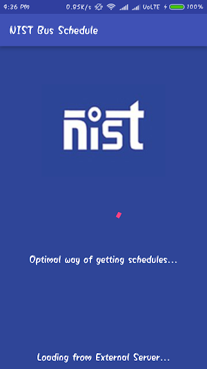 NIST Bus Schedule Screenshot 2