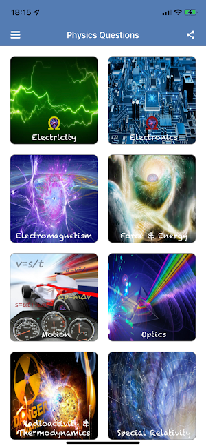 Physics Questions Screenshot 0