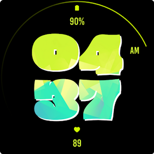 Graffiti Green Watch Face Screenshot 3