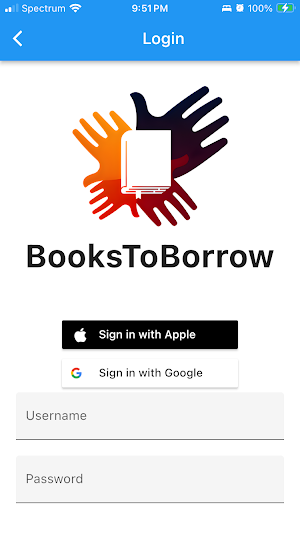 BooksToBorrow Screenshot 0