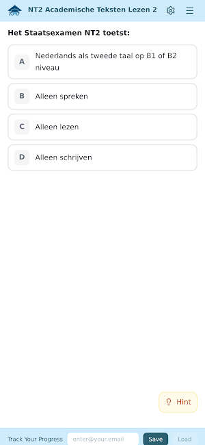 NT2 Practice Test Screenshot 0
