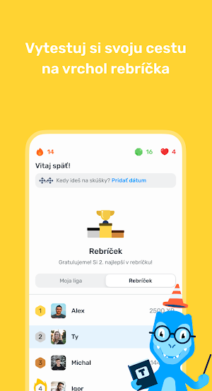 Autosaurus - Testy na vodičák Screenshot 1