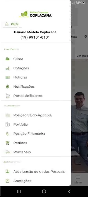 App do Cooperado COPLACANA Screenshot 2