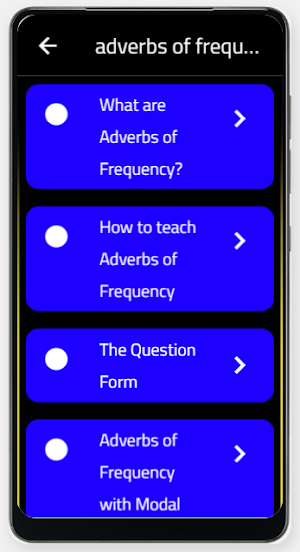 adverbs of frequency Screenshot 1