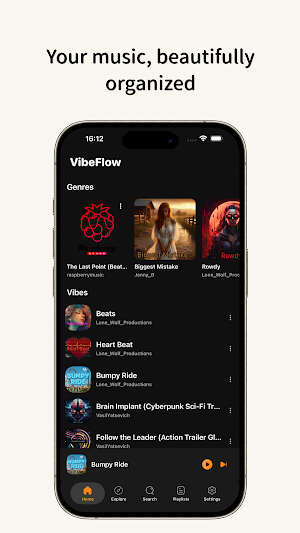 Vibeflow-Music,Radio&Podcasts Screenshot 2