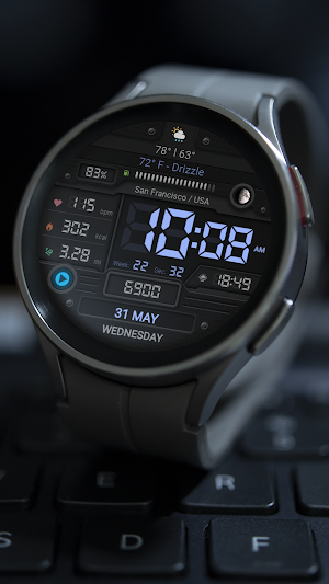 WFP 053 Digital watch face Screenshot 2