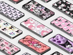 Kuromi and My Melody Wallpaper Screenshot 1