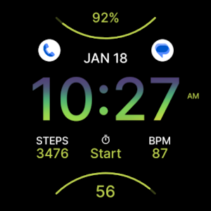 Sporty Energetic Watch Face Screenshot 3
