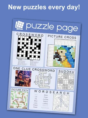Puzzle Page - Crossword, Sudoku, Picross and more Screenshot 0