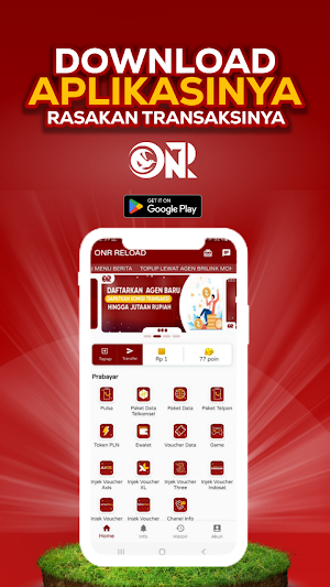 Onr Reload - Agen Pulsa Murah Screenshot 0