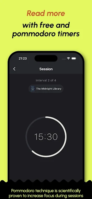 Bookadoro – Reading Tracker Screenshot 1
