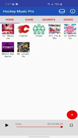 Hockey Music Pro Screenshot 1