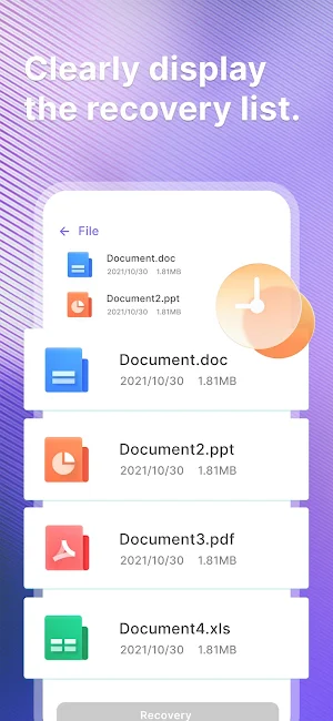 Photo Recovery：File Restore Screenshot 2