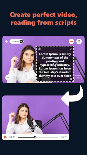 Teleprompter - Video Recording Screenshot 0