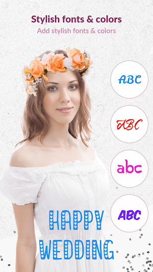 Flower Crown for Wedding Pic Screenshot 2