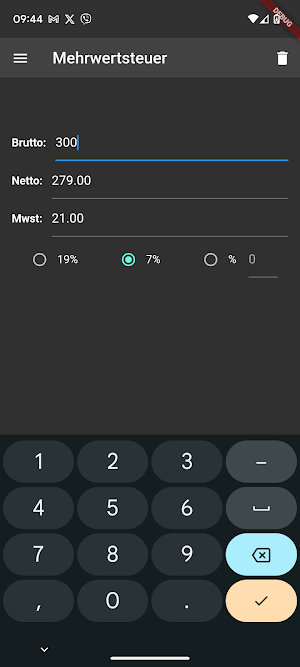 Mehrwertsteuer MWST Screenshot 1