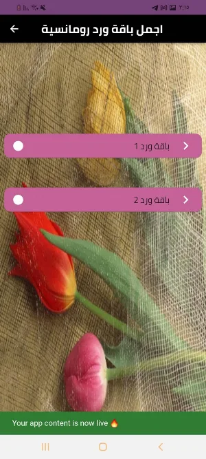 باقة ورد رومانسية Screenshot 2