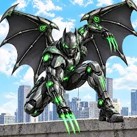 City Flying Bat Robot Hero