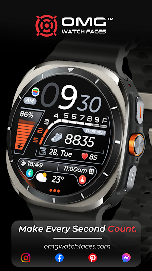 OMG 333 Digital Watch Face Screenshot 3