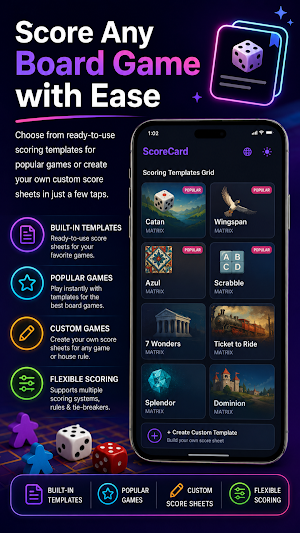 Score Card: Board Game Tracker Screenshot 1
