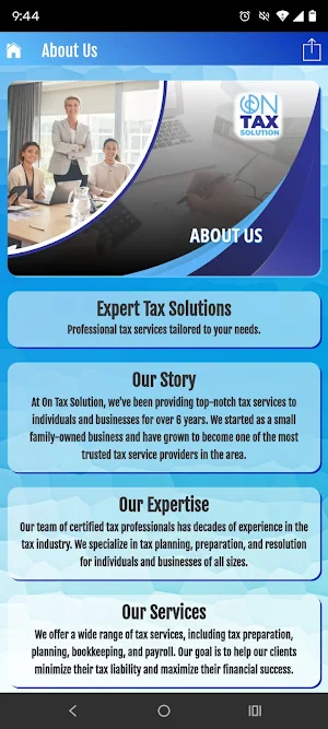 On Tax Solution Screenshot 1