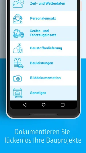 Bautagebuch durch Spracheingab Screenshot 1