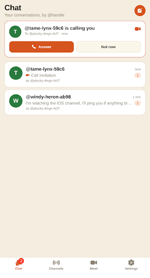 apuchat: chat & video with AI Screenshot 1