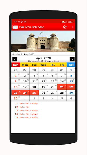 Pakistan Calendar 2023 Screenshot 1